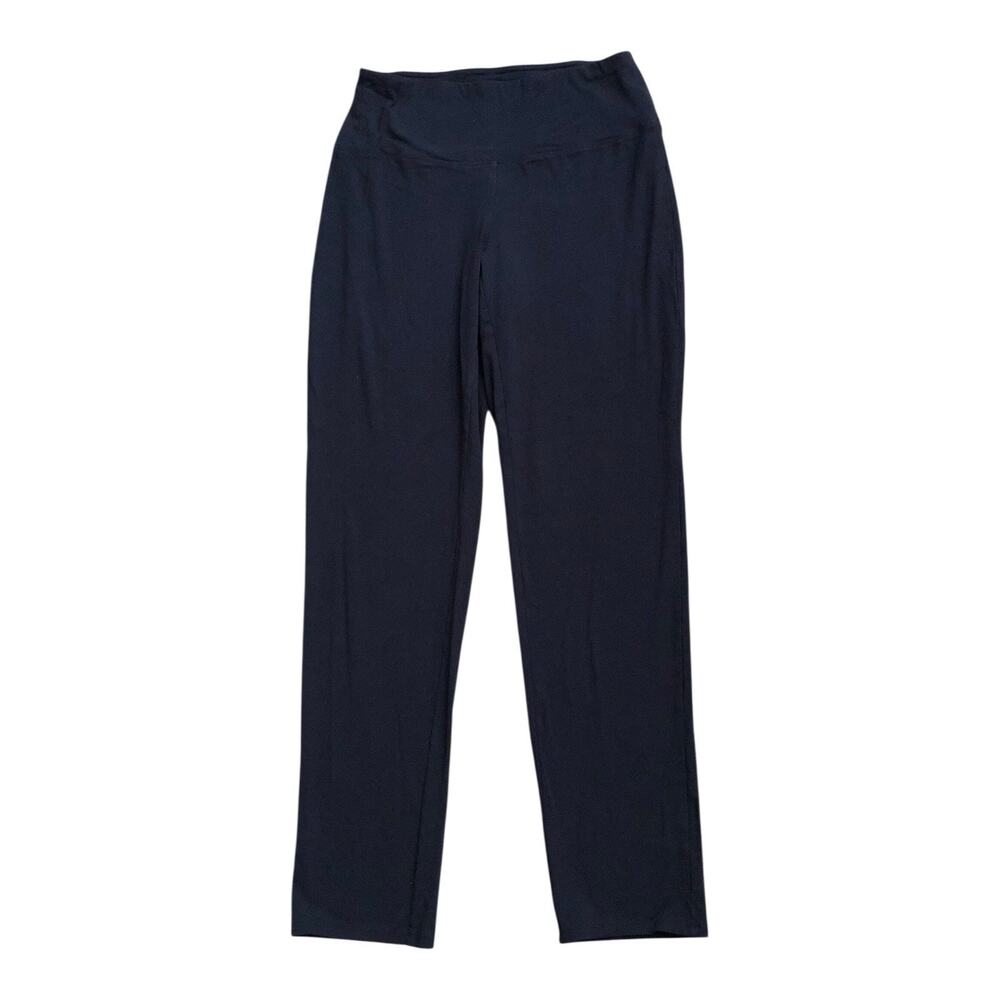 J Jill Wearever Pants Womens XS Navy Blue Pull On Stretch Smooth Fit Slim Leg